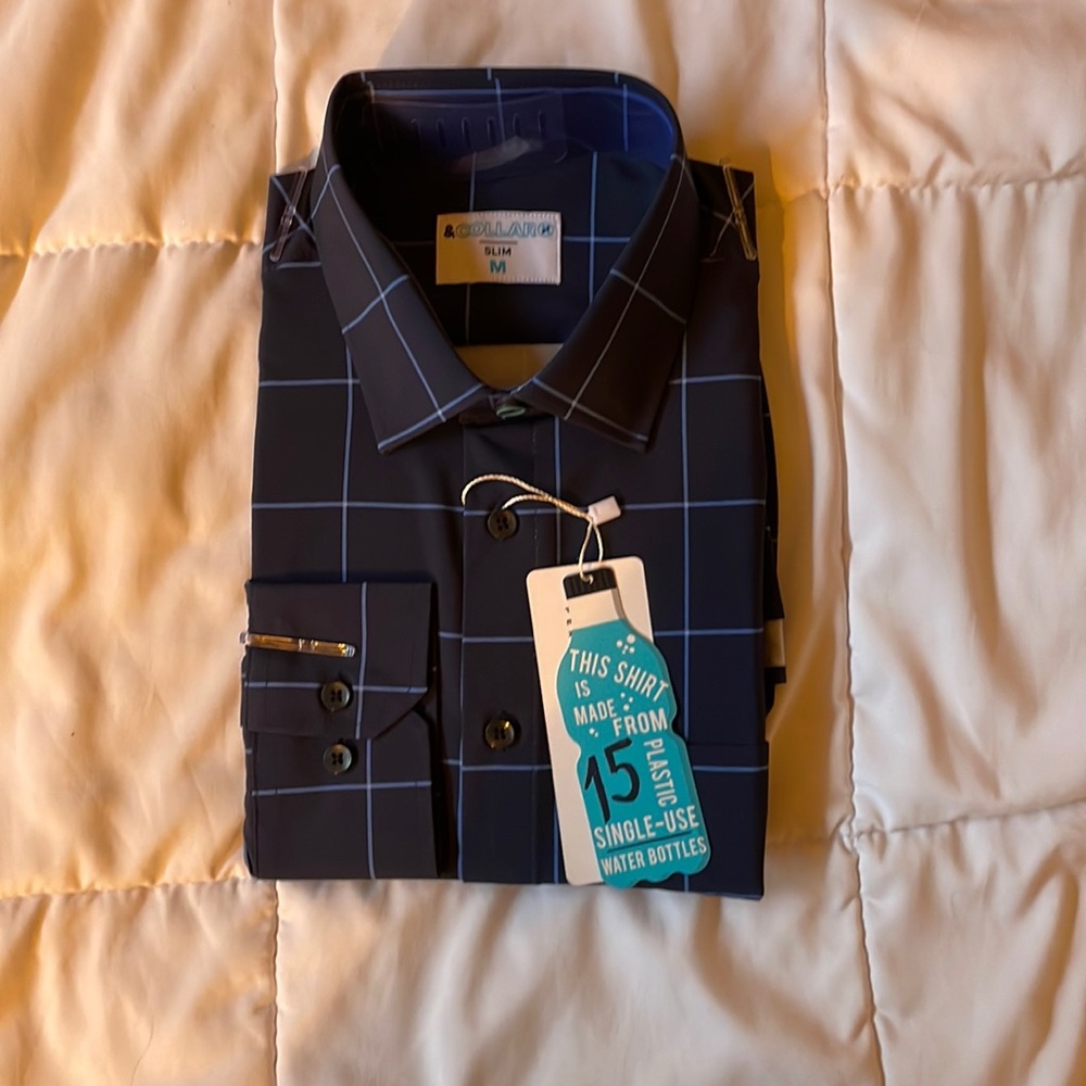 &Collar Mens Button Down
